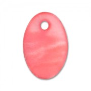 Mother-of-Pearl Sequins Oval 15x10mm Corail x10