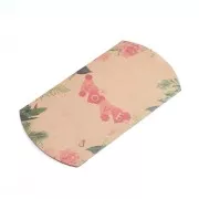 17.5x11x3.5cm Cardboard packaging - Handmade flower pattern - Kraft x1