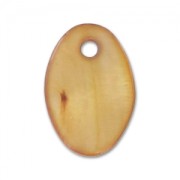 Mother-of-Pearl Sequins Oval 15x10mm Bronze x10|raw }}