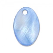 Mother-of-Pearl Sequins Oval 15x10mm Blue  x10|raw }}