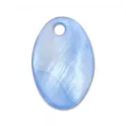 Mother-of-Pearl Sequins Oval 15x10mm Blue  x10
