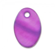 Mother-of-Pearl Sequins Oval 15x10mm Amethyst x10|raw }}