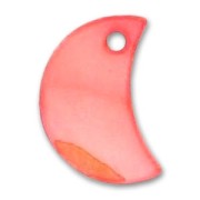 Mother-of-Pearl Half moon 13mm Corail x10|raw }}
