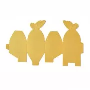 6x6x4cm DIY butterfly gift box - Orange glitter x5