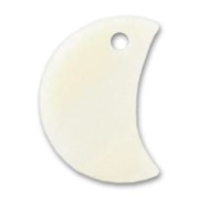 Mother-of-Pearl Half moon 13mm Naturel x10|raw }}