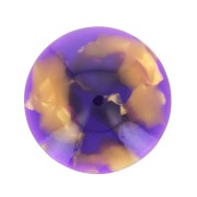 18mm Acetate Round Cabochon - Tortoiseshell - Purple - Gold x1|raw }}