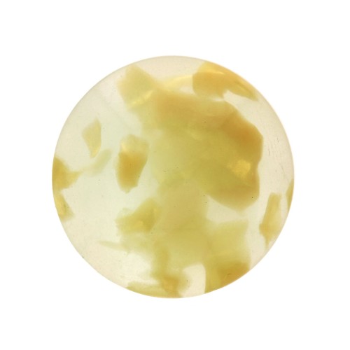 18mm Acetate Round Cabochon - Tortoiseshell - Lichen - Gold x1