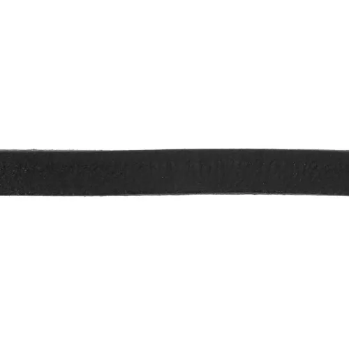 Leather lace 5x2mm Black x30cm