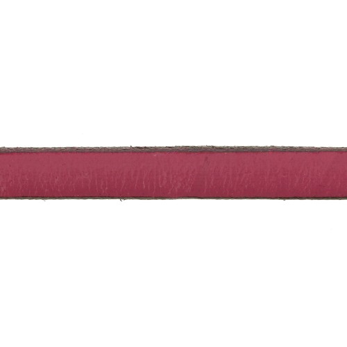 Leather lace 5x2.1mm Fuschia x30cm