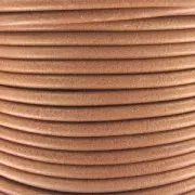 4 mm European Leather Cord - Natural x 1 m