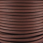 4 mm European Leather Cord - Chocolate x 1 m