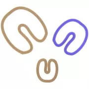 3 modelling and polymer clay cutters - Rainbow x1