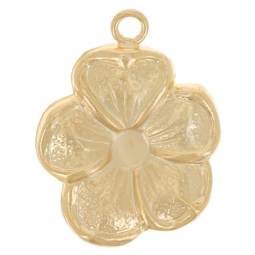 14x11mm Gold filled Flower charm x1