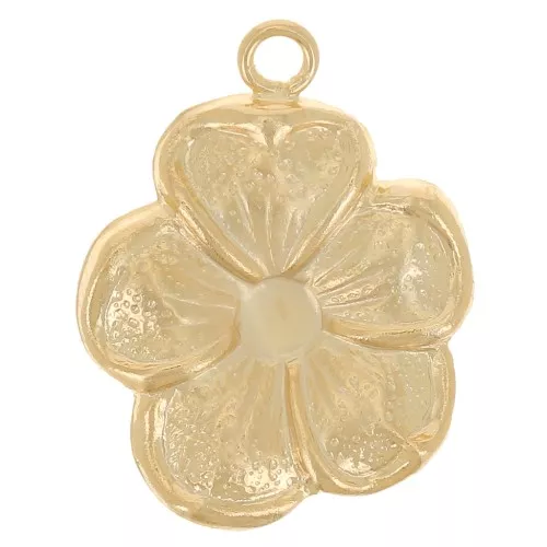 14x11mm Gold filled Flower charm x1