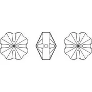 PureCrystal Clover 5752 8 mm - Crystal AB x1