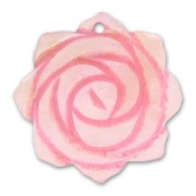 Mother-of-Pearl Pendant Rose 35mm Light Rose x1|raw }}