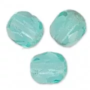 Fire Polished faceted round beads 4mm Teal x50