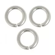 Jumprings open 5.5x0.8mm Rhodium tone x50