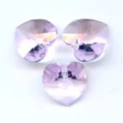 PureCrystal 6228 Hearts Violet 10,3x10mm x6