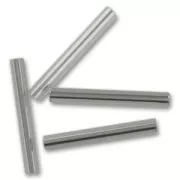 Preciosa Seed Beads, 20 mm Black Diamond Silver-Lined Tubes, 20 g