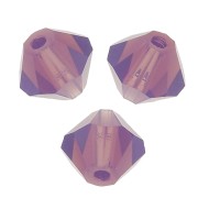 6mm Preciosa Crystal Bicones - MC Bead Rondell - Amethyst Opal x12|raw }}