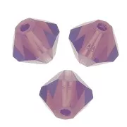6mm Preciosa Crystal Bicones - MC Bead Rondell - Amethyst Opal x12