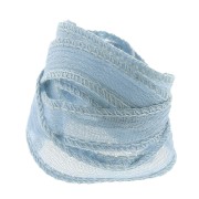 10mm Silk ribbon - Sky Blue x85cm|raw }}