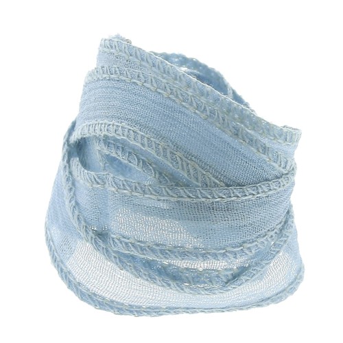 10mm Silk ribbon - Sky Blue x85cm