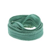 10mm Silk ribbon -Turquoise x85cm|raw }}