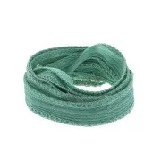 10mm Silk ribbon -Turquoise x85cm