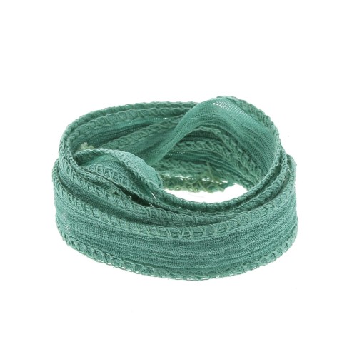 10mm Silk ribbon -Turquoise x85cm