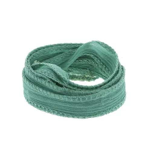 10mm Silk ribbon -Turquoise x85cm