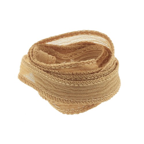 10mm Silk ribbon - Light Caramel x85cm
