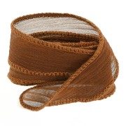 10mm Silk ribbon - Sepia x85cm|raw }}