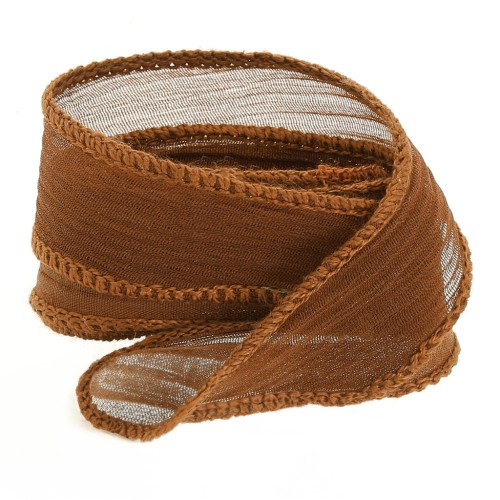 10mm Silk ribbon - Sepia x85cm