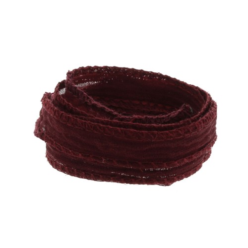 10mm Silk ribbon - Bordeaux x85cm