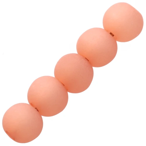 4mm Polaris round beads - Light Peach x20