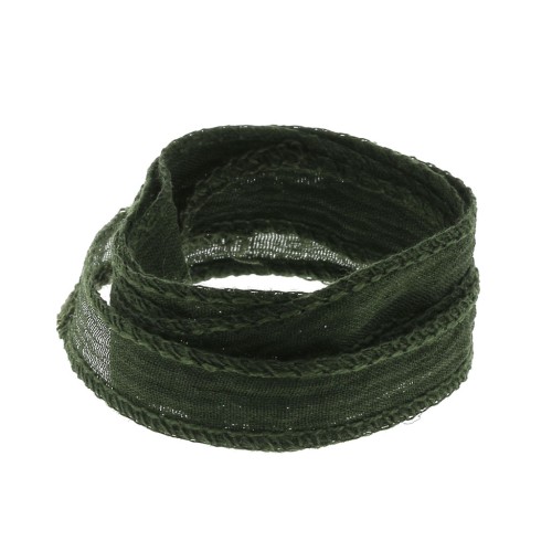 10mm Silk ribbon - Khaki x85cm