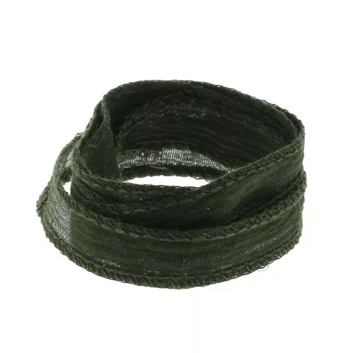 10mm Silk ribbon - Khaki x85cm