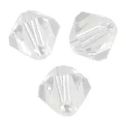 6mm Preciosa Crystal Bicones - MC Bead Rondell - Crystal x12