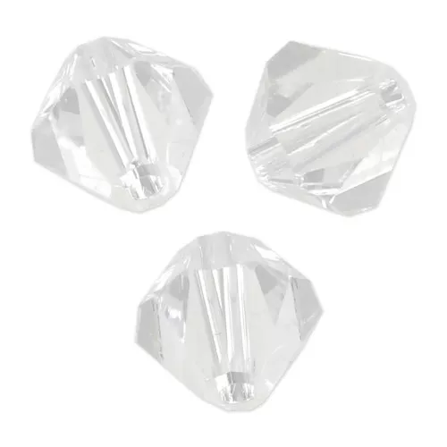 6mm Preciosa Crystal Bicones - MC Bead Rondell - Crystal x12