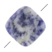 12mm Square faceted gemstone bead - Sodalite x1