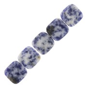 12mm Square faceted gemstone bead - Sodalite x1