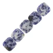 12mm Square faceted gemstone bead - Sodalite x1