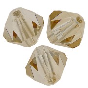 6mm Preciosa Crystal Bicones - MC Bead Rondell - Crystal Honey x12