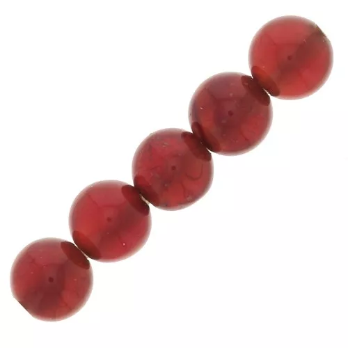 3mm Round gemstone beads - Cornaline x25