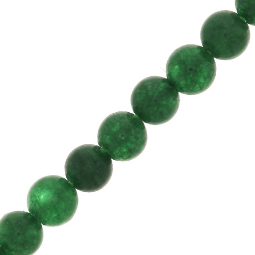 3mm Round gemstone beads - Green Jade x25