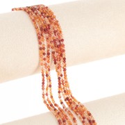 Round beads 2 mm gemstone - Carnelian x40cm