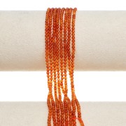 Round beads 2.5 mm gemstone - Carnelian x39cm
