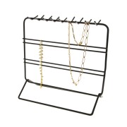 20x21cm Jewellery holder - Metal jewellery display - Black x1